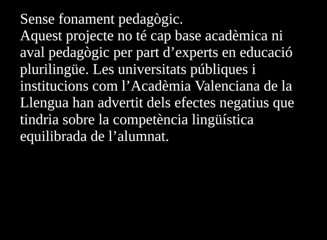 Carència pedagògica 