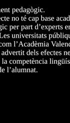 Carència pedagògica 