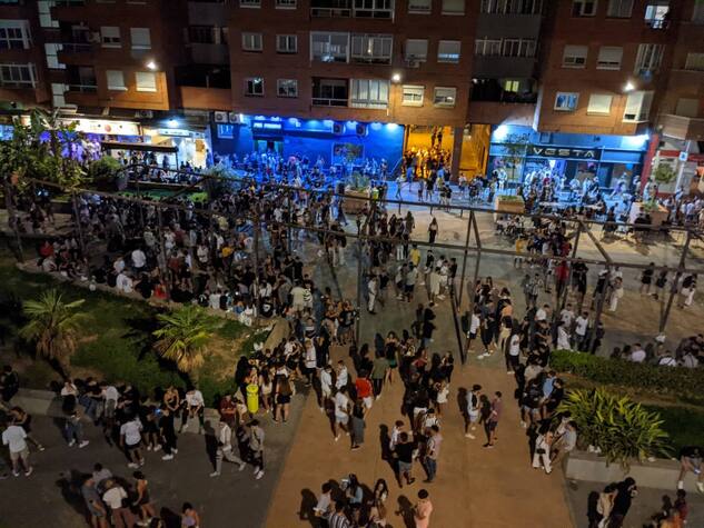 BOTELLÓN PLAZA HONDURAS, ZONA CEDRO Y BLASCO IBAÑEZ