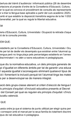 Retirada de la consulta sobre la llengua base.