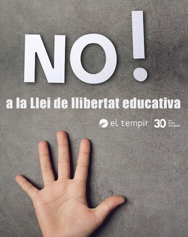 NO! a la Llei de llibertat educativa