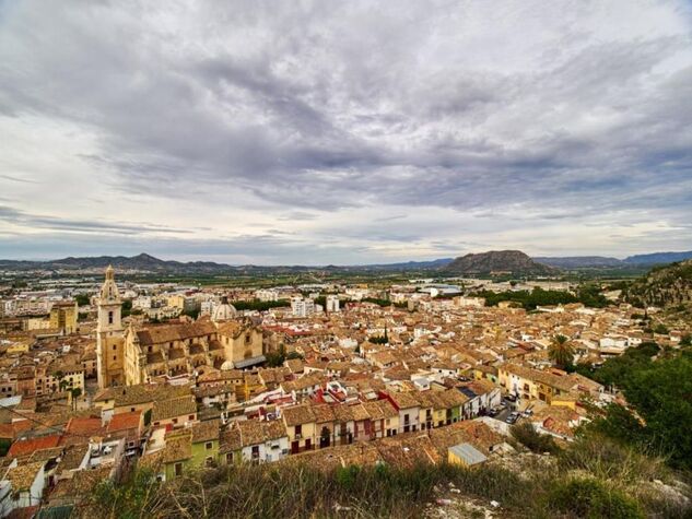 Zona est del nucli antic de Xàtiva