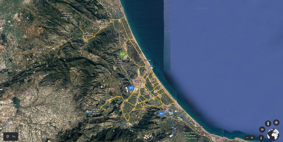 Mapa general de la xarxa ciclista comarcal