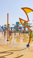 Ejemplo de parque de agua Splashpad.