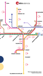 Mapa Xarxa Metrovalencia.