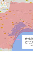 Area dispersa actualmente atendida por una sola ambulancia