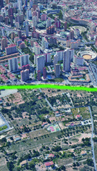 TRAZADO TRAM EN ELS TOLLS