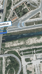 Esquema nueva pasarela peatonal